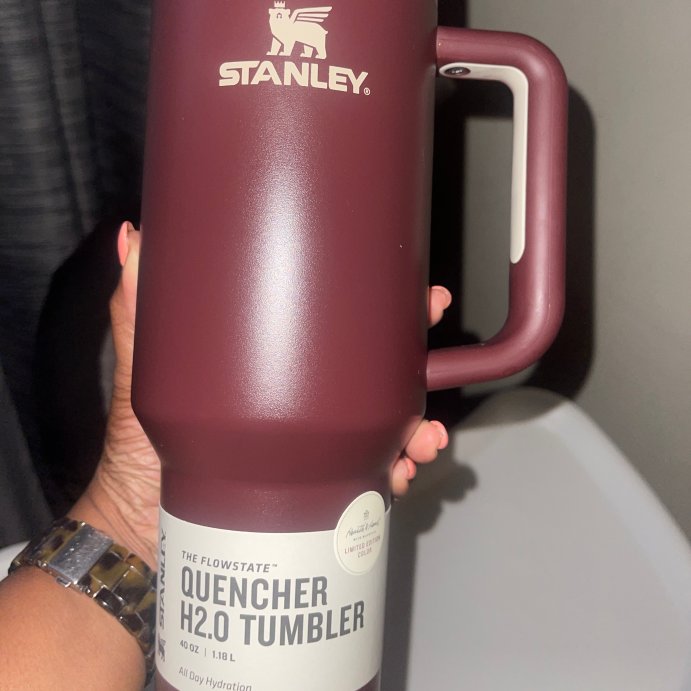 user image by Fay, Stanley 40 oz Stainless Steel H2.0 FlowState Quencher Tumbler - Hearth & Hand™ with Magnolia