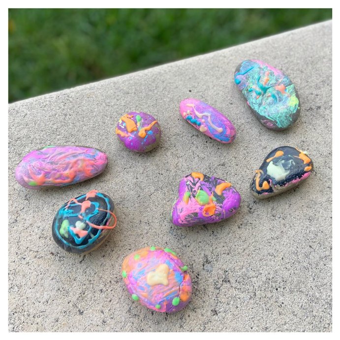 user image by @ahlen.ahseng, Creativity for Kids Glow in the Dark Rock Painting Kit: DIY Art for Kids Activities, Painted Rock Kits, Ages 6+