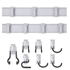 Shop Mastercraft MOD Wall Organization Starter Kit, 9-pc, 2 Wall Tracks & 7 Hooks and more