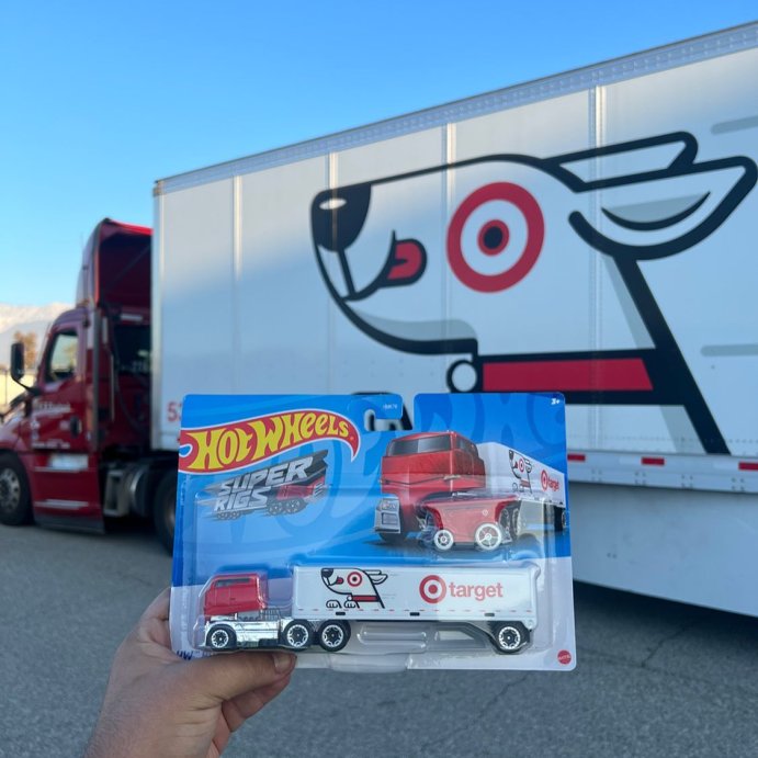 user image by @boosted_bk2, Hot Wheels 1:64 Scale Bullseye&#39;s Big Rig Toy Truck &#38; Shopping Cart Set - 3 Piece
