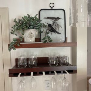 Holman Handmade Floating Entertaining Shelves | Pottery Barn