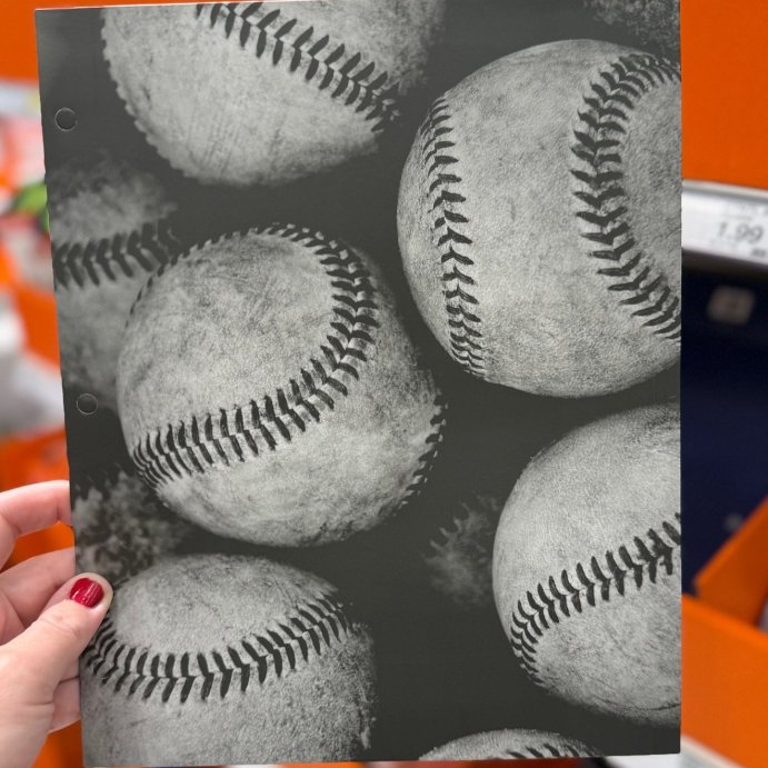user image by @katie_elizabeth_a, Continental Accessory Game Day Baseball 2 Pocket Paper Folder