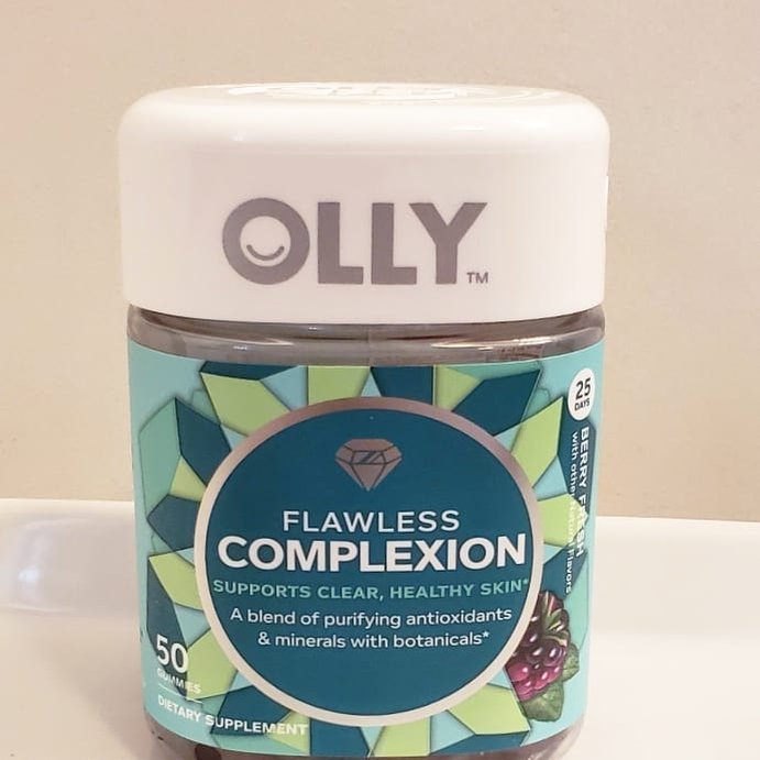 user image by @happycat_beauty, OLLY Flawless Complexion Chewable Gummies - Berry Fresh - 50ct