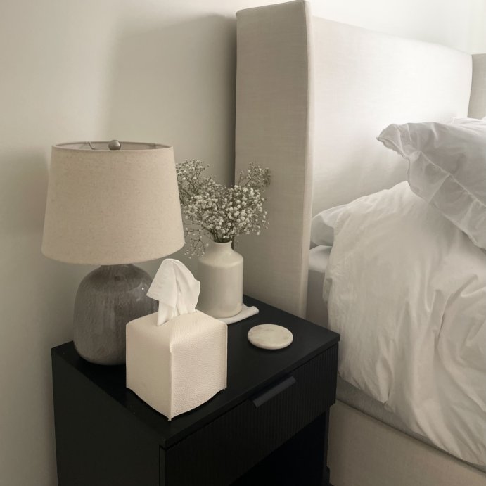 user image by @_livlifestyle_, Assembled Ceramic Table Lamp Gray - Threshold™