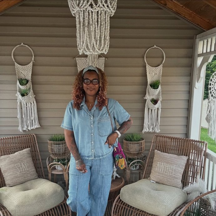 user image by @thatgirlsclosettanyika, Women's Short Sleeve Button-Down Denim Shirt - Universal Thread™