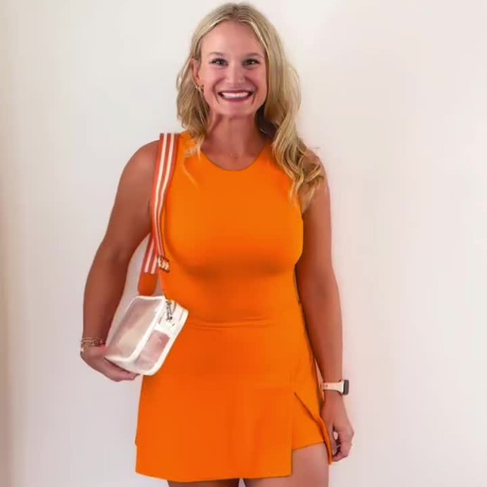 user image by @budgetboujiemom, Women's Game Day High Neck Low Back Active Dress - JoyLab™