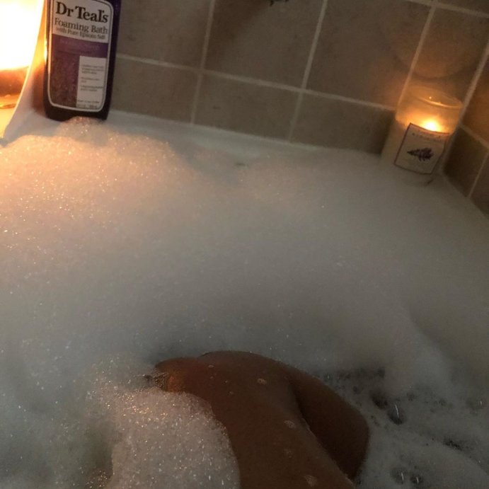 user image by @ijoyturner, Dr Teal&#39;s Soothe &#38; Sleep Lavender Foaming Bubble Bath - 34 fl oz