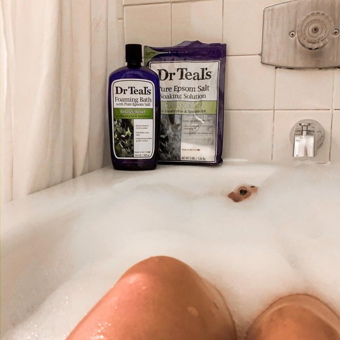user image by @averycegielski, Dr Teal's Epsom Salt Magnesium Soak - Soothe & Sleep with Lavender