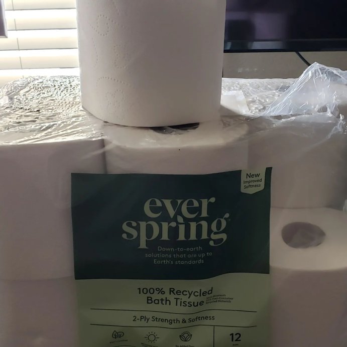 user image by @essenceofcoco, 100% Recycled Toilet Paper Rolls - Everspring™