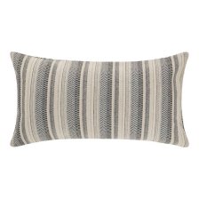Shop Coussin rayé Jovie 12x22 blanc/atlant. and more
