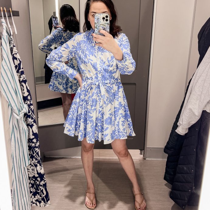 user image by @simplychristianne, Women's Long Sleeve Mini Shirtdress - A New Day™