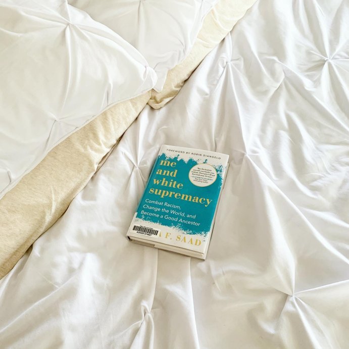 user image by @mrs_jodiethomas, Me and White Supremacy - by Layla Saad (Hardcover)