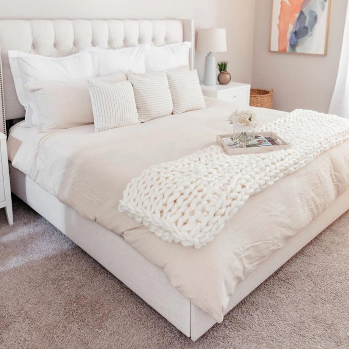 user image by @whitswhims, Heavyweight Linen Blend Duvet Cover & Pillow Sham Set - Casaluna™
