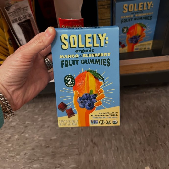 user image by @meganepauly, Solely Organic Mango &#38; Blueberry Whole Fruit Gummies - 3.5oz/5ct