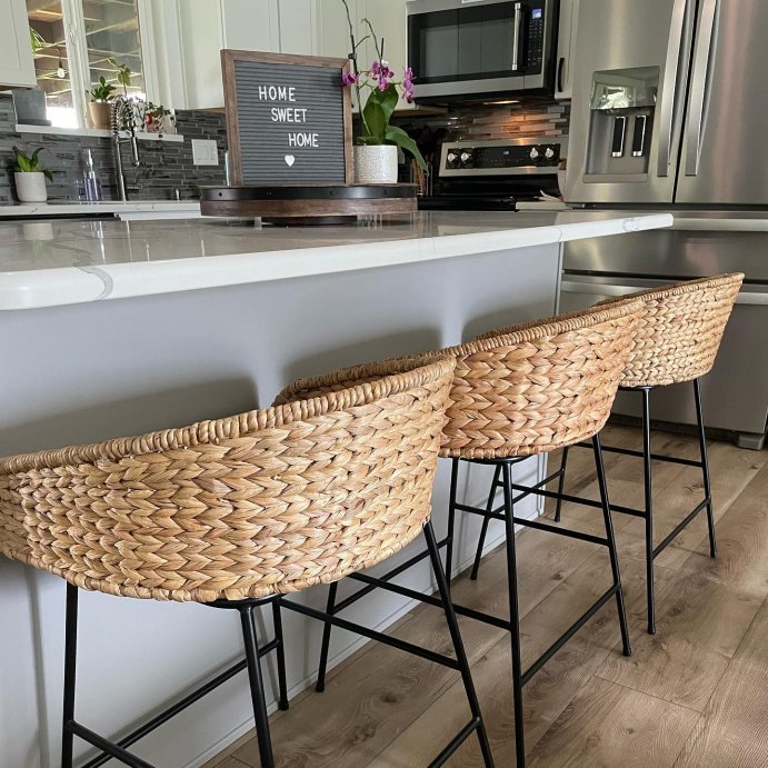 user image by @ourhome.ourmemories, Landis Woven Backed Counter Height Barstool with Cushion - Threshold&#8482;