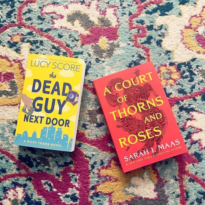 user image by @juliannreadsbooks, The Dead Guy Next Door - by Lucy Score (Paperback)
