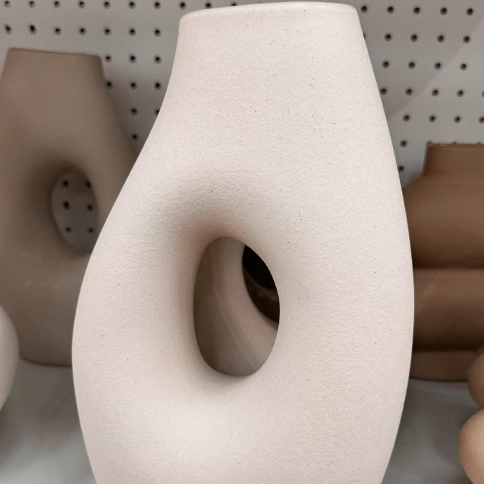 user image by @mytargetaddiction_, Ceramic Organic Modern Ring Vase - Threshold&#8482;: Hand Wash, Tabletop Decor, Watertight Novelty Vase
