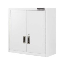 Shop Mastercraft 28" White 2-Door Wide-Wall Cabinet with Adjustable Shelves, 28 x 12 x 28-in and more