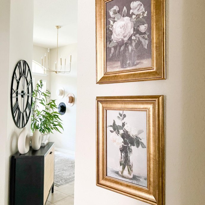 user image by @ourhavenfarmhouse, 11&#34; x 14&#34; Vintage Floral Framed Wall Canvas - Threshold&#8482; designed with Studio McGee