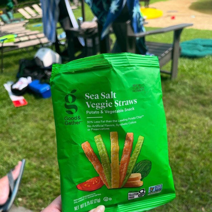 user image by @glutenfree_ali.b, Sea Salt Veggie Straws - 1.5oz  - Good &#38; Gather&#8482;