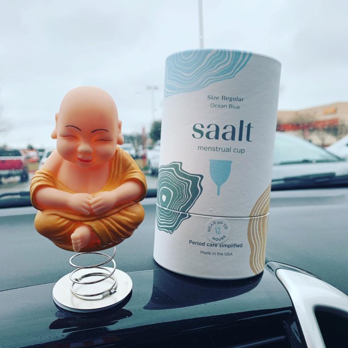 user image by @baby.wiccan.gathering, Saalt Menstrual Cup - Ocean Blue - Regular