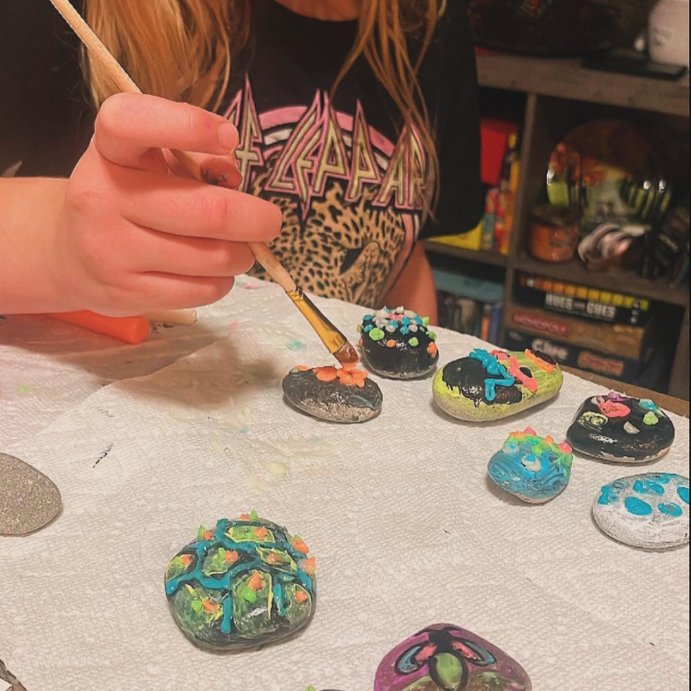 user image by @kasey.cat15, Creativity for Kids Glow in the Dark Rock Painting Kit: DIY Art for Kids Activities, Painted Rock Kits, Ages 6+