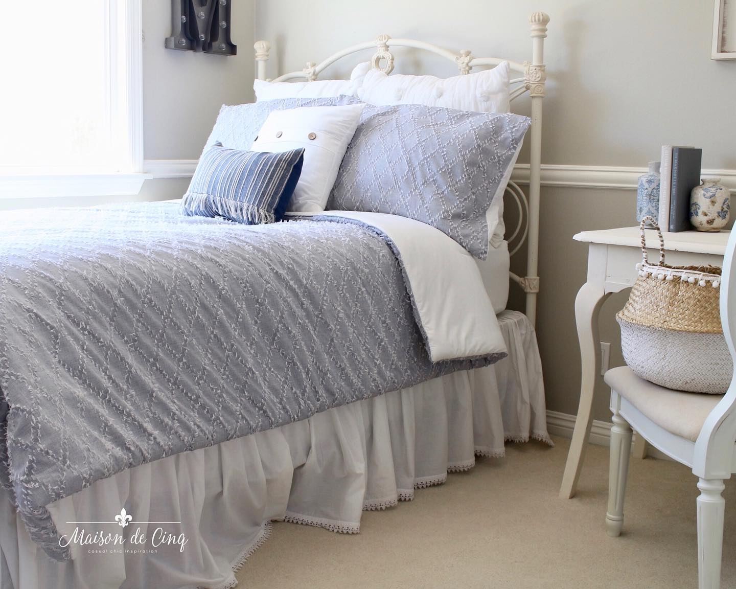Charming cottage bedroom Instagram Post