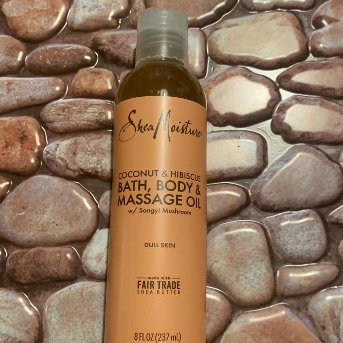 user image by @asmall_influencer, SheaMoisture Coconut and Hibiscus Bath Body and Massage Oil - 8 fl oz