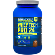 Shop BodyTech Naturally Flavored Whey Tech Pro 24 Whey Protein Isolate & Concentrate Powder - Chocolate (2 lbs./28 Servings) and more