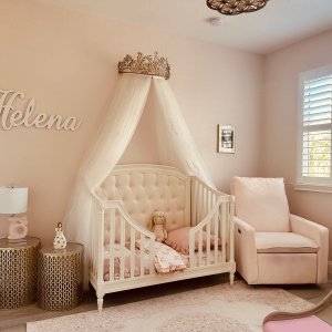 Monique Lhuillier Gold Vine Cornice & Sheers