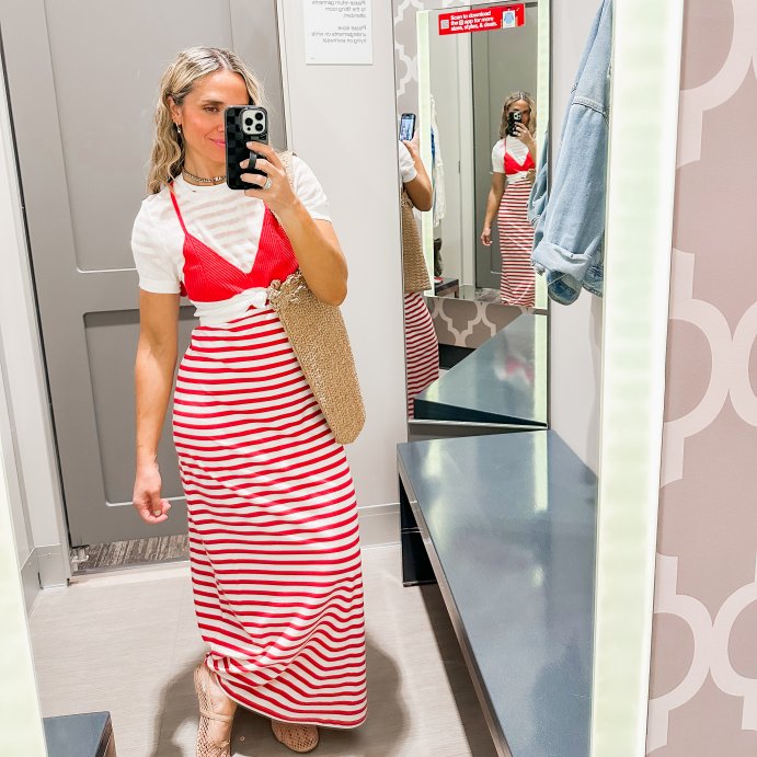 user image by TheReileStyle , Women's Short Sleeve Knit Maxi Dress - A New Day™