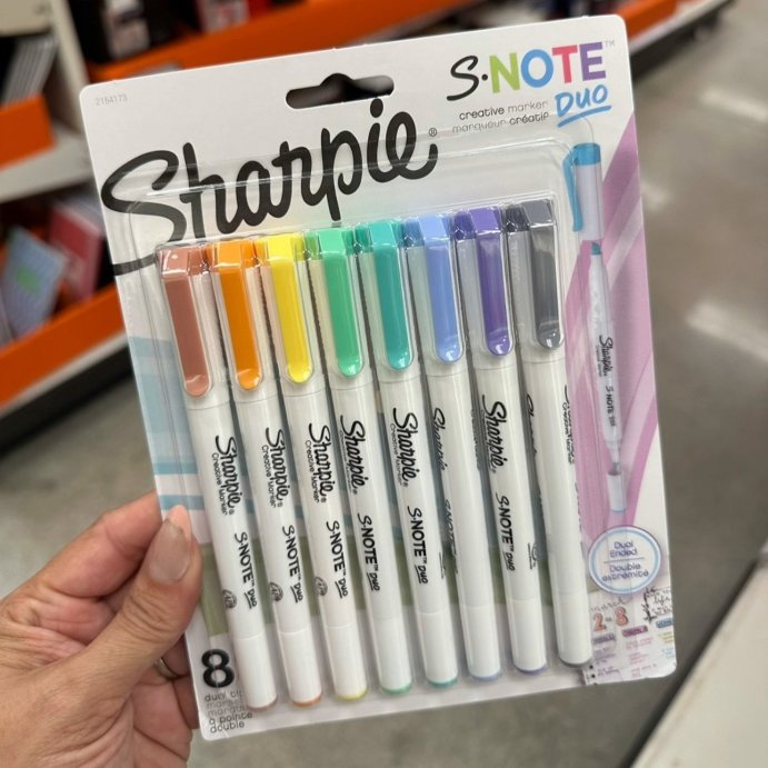 user image by @targetpursuit, Sharpie S-Note Dual Tip Creative Highlighters Assorted Colors