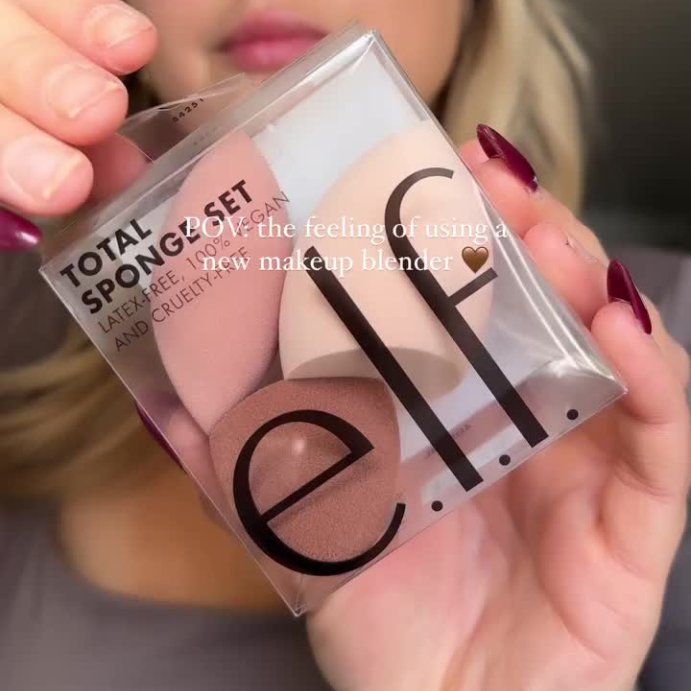 user image by @livingwithluba_, e.l.f. Total Sponge Makeup Set - 3ct