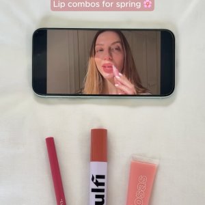@spacenk&rsquo;s instagram video of Summer Fridays Flushed Lip Stain,Kulfi Lassi Lips Staining Lip Oil,KOSAS Lip Pulse Glassy Lip Plumper,LANEIGE JuicePop Box Lip Tint,Kulfi Lassi Lips Staining Lip Liner,KOSAS Lip Pulse Glassy Lip Plumper,KOSAS Lip Pulse Glassy Lip Plumper