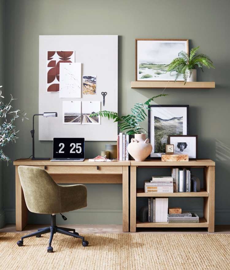 Pottery barn glass deals desk