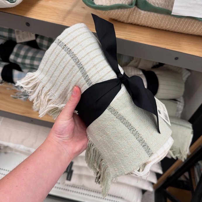 user image by @thebeardandthebraid_, Colorblock Woven Throw Blanket Tan/Green - Hearth &#38; Hand&#8482; with Magnolia