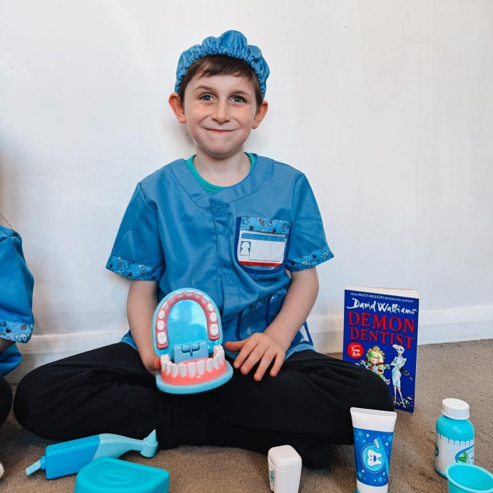 user image by @itstonicha, Melissa &#38; Doug Super Smile Dentist Kit With Pretend Play Set of Teeth And Dental Accessories (25 Toy Pieces)