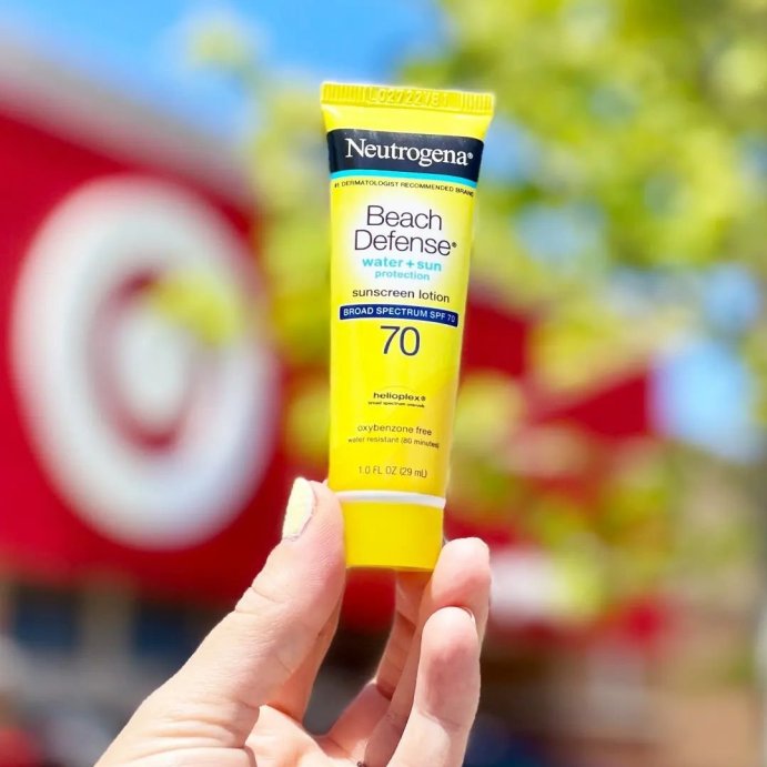 user image by @targetdealfinder, Neutrogena Beach Defense Sunscreen Lotion - SPF 70 - 1 fl oz