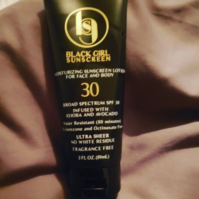 user image by @poochiescloset23, Black Girl Sunscreen Broad Spectrum Infused with Jojoba Oil - SPF 30 - 3 fl oz