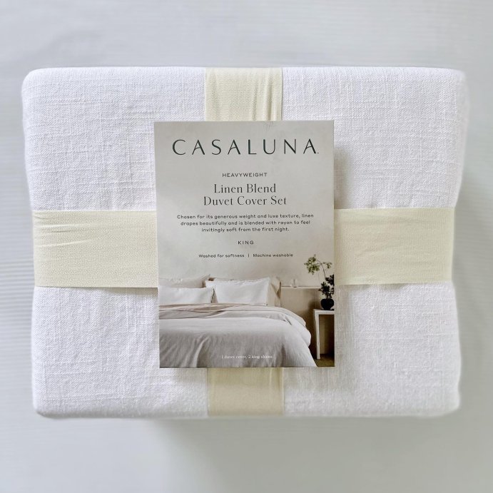 user image by @targetscallingme, Heavyweight Linen Blend Duvet Cover & Pillow Sham Set - Casaluna™