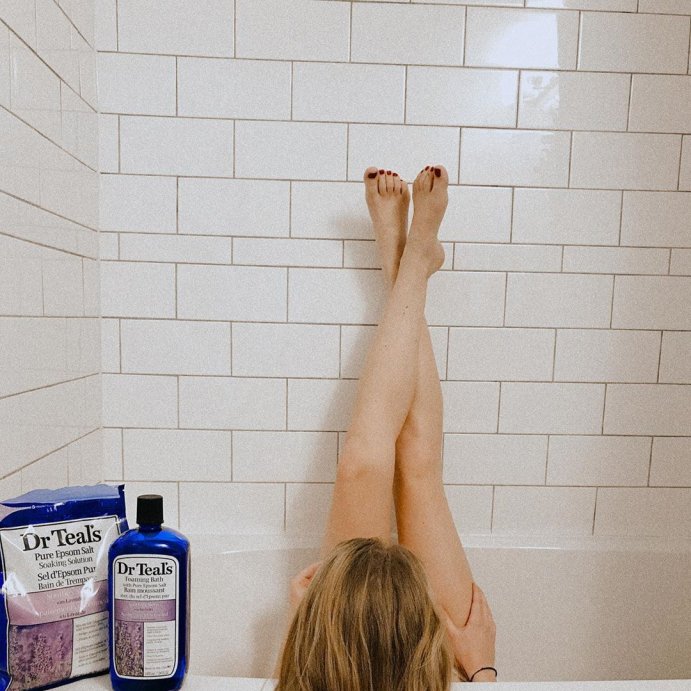 user image by @emilykaitlynxo, Dr Teal's Epsom Salt Magnesium Soak - Soothe & Sleep with Lavender