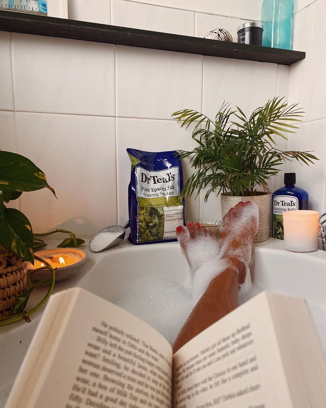 user image by @carissa_natalie_, Dr Teal's Epsom Salt Magnesium Soak - Soothe & Sleep with Lavender