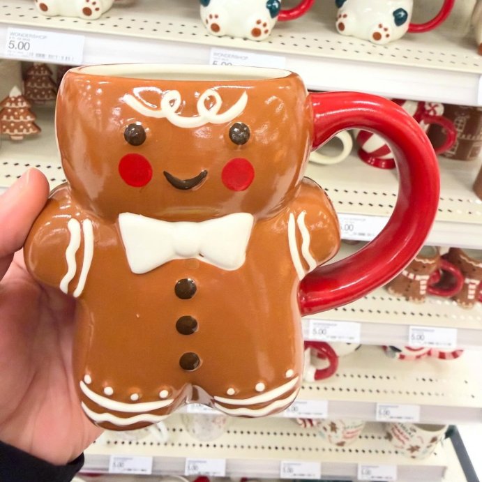 user image by @target_mom_ventures, 14.5 fl oz Christmas Figural Gingerbread Man Mug - Wondershop&#8482;