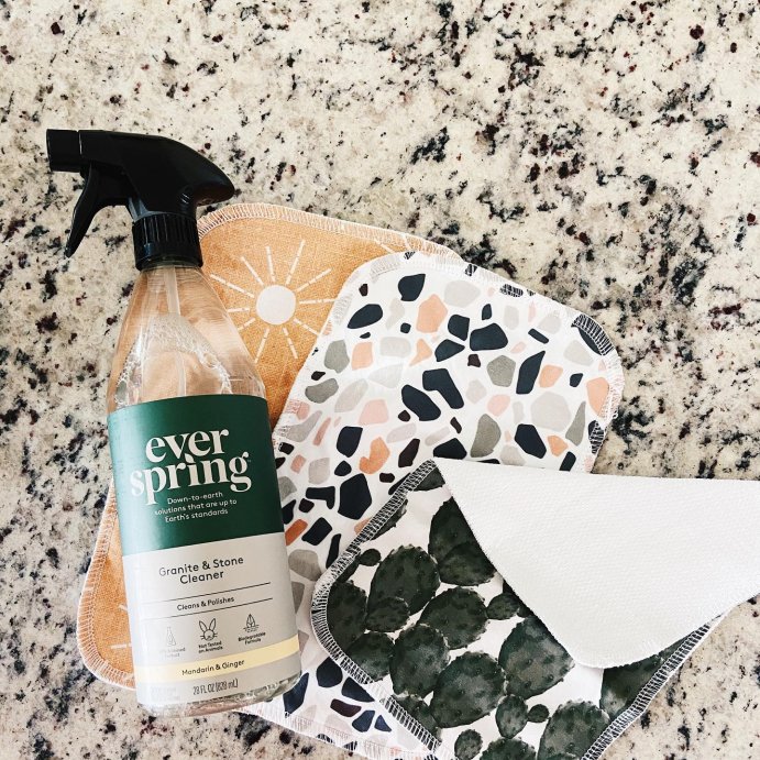 user image by @cwell.homebodies, Mandarin &#38; Ginger Granite &#38; Stone Cleaner - 28 fl oz - Everspring&#8482;