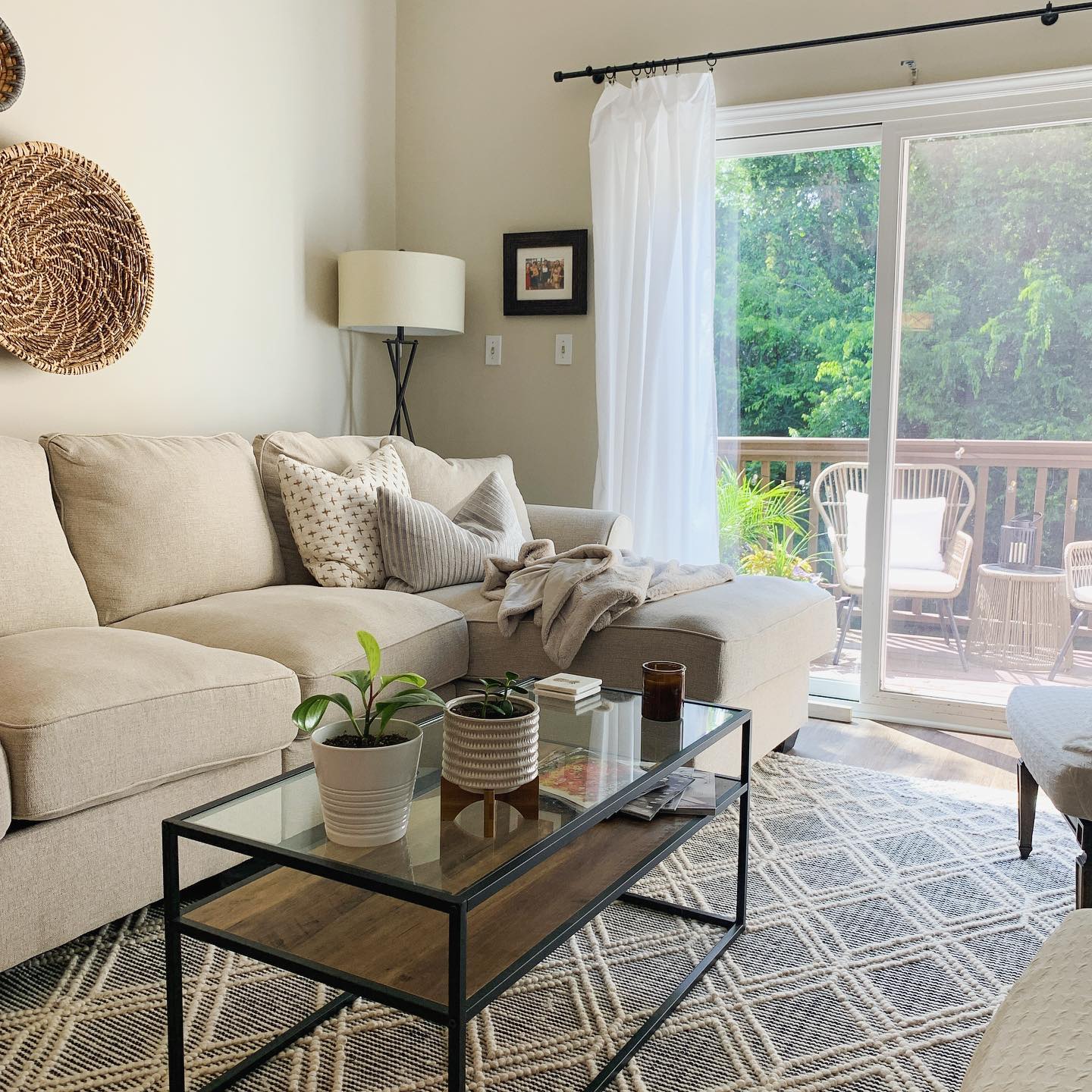 Comfy bright living room Instagram Post