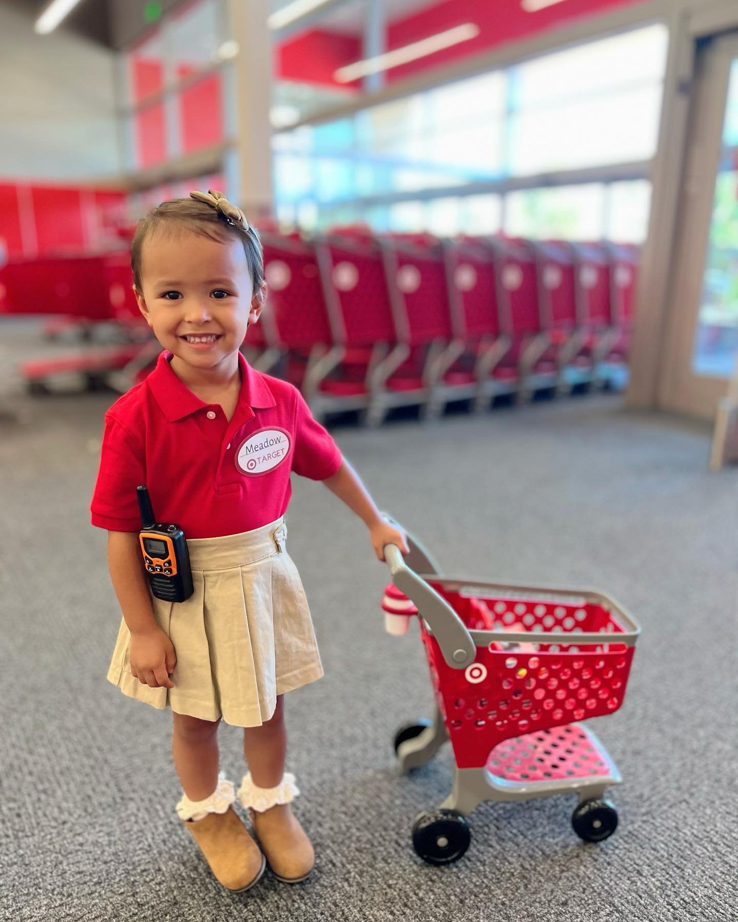 user image by @anniemaithai, Girls' Pleated Twill Uniform Skort - Cat & Jack™