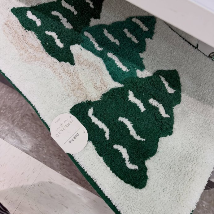 user image by @katattarget, 20&#34;x30&#34; Tree Christmas Bath Rug Green - Threshold&#8482;