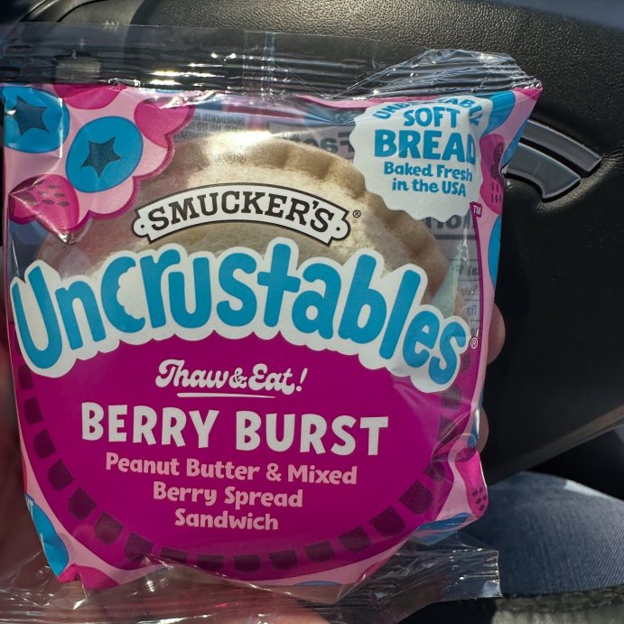 user image by @himfluenster, Smucker&#39;s Uncrustables Frozen Peanut Butter &#38; Mixed Berry Spread Sandwich - 8oz/4ct