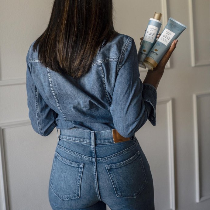 user image by @vanessa_oblinsky, Pantene Sulfate and Silicone Free Baobab Shampoo, Hydrates for Soft Healthy Hair, Nutrient Blends - 9.6 fl oz