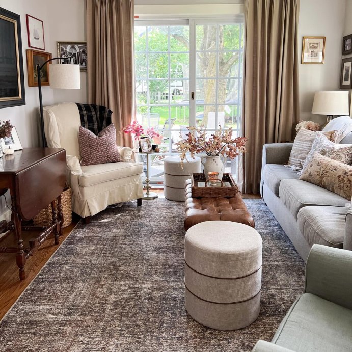 user image by @theblisshouseco, Catalina Round Ottoman - Threshold™ designed with Studio McGee